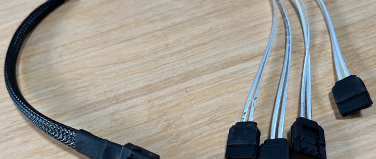 Mini SAS to SAS cable